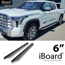 APS Running Board Polished 6" Fit Toyota Tundra CrewMax Cab 22-26