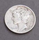 1945  Mercury Dime   (90% Silver!) Cat #112