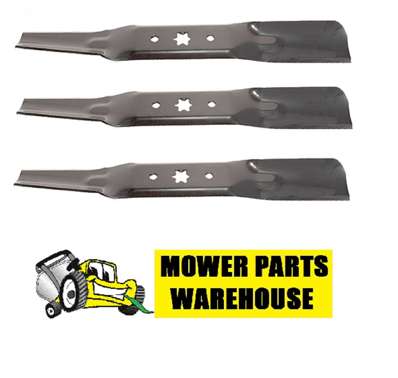 3 REPL CUB CADET MOWER BLADES 742-05056 942-05056 RZT 54" DECK XT1 XT2 GX54 GT54