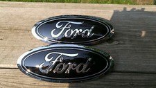 2015-17 Ford F150 Grill Tailgate Emblem Custom Gloss Black Pair Combo New 2015-17 Ford F150 Grill Tailgate Emblem Custom Gloss Black Pair Combo New