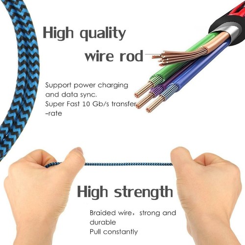 LOT 5 For Samsung Galaxy S24 S23 S22 S21 S20 Fast Charger Cord USB Type-C Cable - Picture 9 of 10