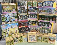 RARE Sylvanian Families Calico Critters 28 Sets Of ANIMALS🎄FURNITURES🎄PLAYSETS