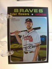2020 Topps Heritage #108 - Tyler Flowers - Atlanta Braves  (3673)