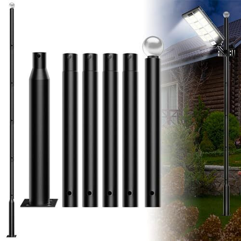 Street Light Pole,Outdoor Solar Street Lamp Post with Base,Street Light