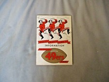 1957 SAN FRANCISCO 49ERS MEDIA GUIDE Yearbook JOHN BRODIE R Program Y.A. TITTLE 
