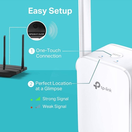 TP-Link TL-WA855RE WLAN Repeater 300 Mbit/s 2,4GHz 1 Ethernet-Anschluss 2 Antenn - Afbeelding 8 van 8