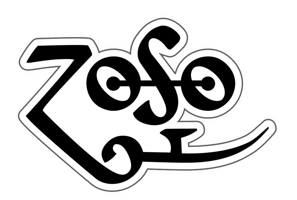 Led Zeppelin Zoso Logo Logo Sticker / Vinyl Decal | 10 Sizes