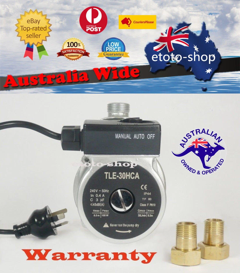 Hot Water Booster Pump Shower AUTOMATIC ON OFF - Gravity Fed Hot Water  System | eBay