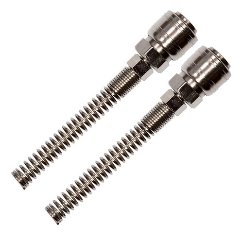 2x 1/4 " Pneumatique Raccord Rapide Avec Antipliage Intérieur-ø 5-6mm, Aussen-ø