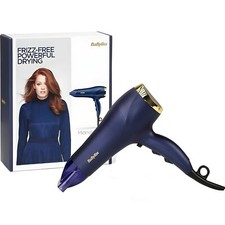 Image of BaByliss Midnight Luxe Hair Dryer 2300W 3 Heat & 2 Speed Settings - Blue