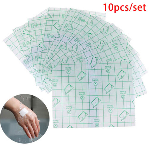 10Pcs 10*12cm Waterproof Transparent Adhesive Wound Dressing Plaster Stretch-lk - Bild 1 von 12