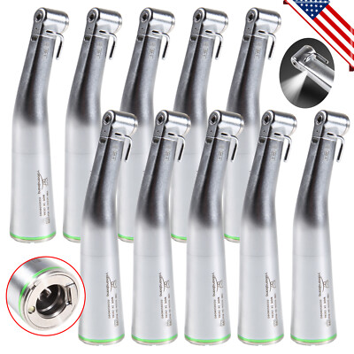 1-10* Dental 20:1 LED Handpiece Fiber Optic Implant Reduction Contra Angle Push