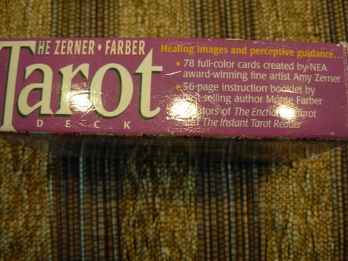THE ZERNER FARBER TAROT DECK 1997 - OUT OF PRINT - Open Box. Cards Near Mint. - Picture 3 of 9