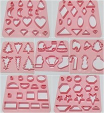 1pz stampo plastica cutter tagliapasta polimerica fimo forme miste 10x10cm