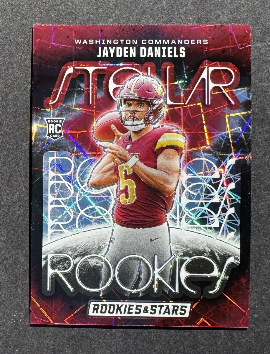 2024 Rookies & Stars JAYDEN DANIELS Stellar Rookies Red Lazer