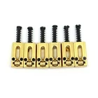 New 6 Saddles Roller Gold Vis Black - Bridge Guitare Telecaster - Stratocaster