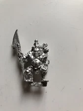Warhammer Realm of Chaos Nurgle Champion with Halberd & Nurgling (1988, OOP)