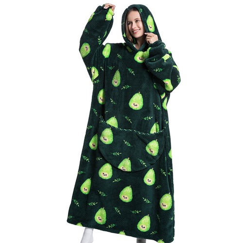 Oversized Adult 1.4m Long Hooded Blanket Hoodie Ultra Comfy Sweatshirt Fleece AU - Picture 28 of 33
