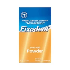 Fixodent Extra Hold Denture Adhesive Powder 2.7 Oz 4 Pack Strong & All Day Hold