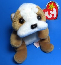Vintage Ty Beanie Baby "WRINKLES" The Bulldog, 4103, 1996, Mint Condition