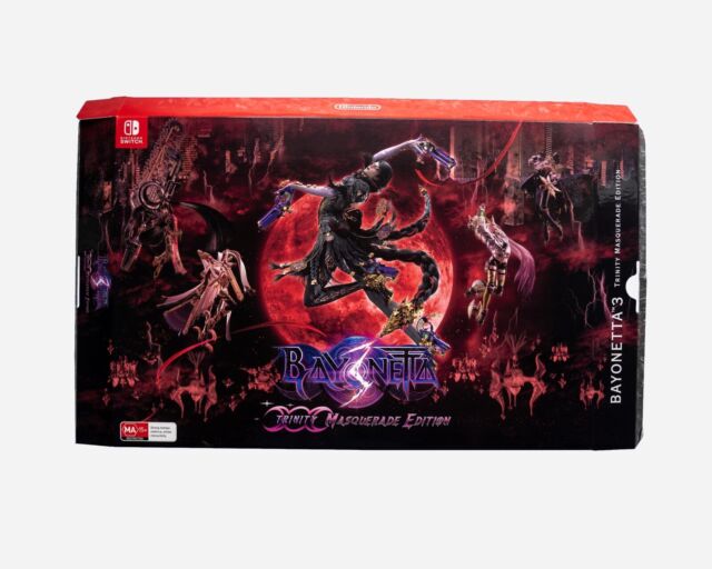 Box Only - Bayonetta 3 Trinity Masquerade Edition Nintendo Switch AUS VGC