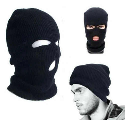 3 Hole Beanie Winter Warm Ski Snowboard Hat Cap Wear Balaclava Full Face Cover
