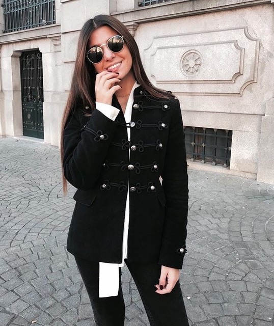 military jacket zara