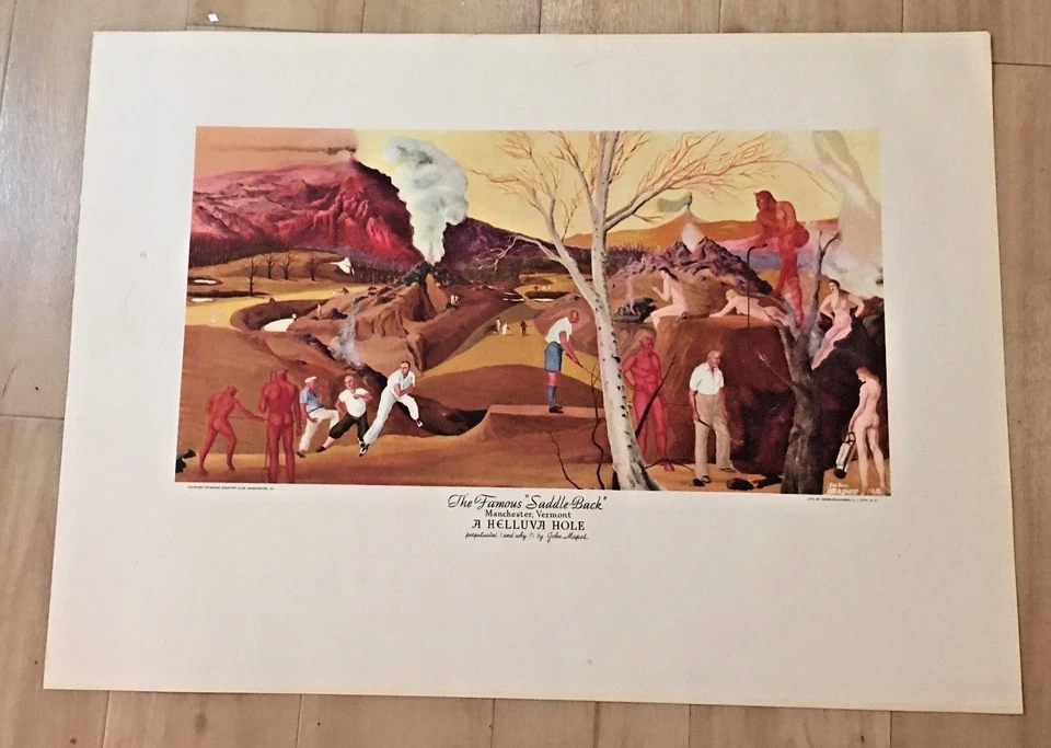 EKWANOK GOLF COURSE MANCHESTER VERMONT JOHN MAPES NUDES 1920'S  - Image 2 of 4