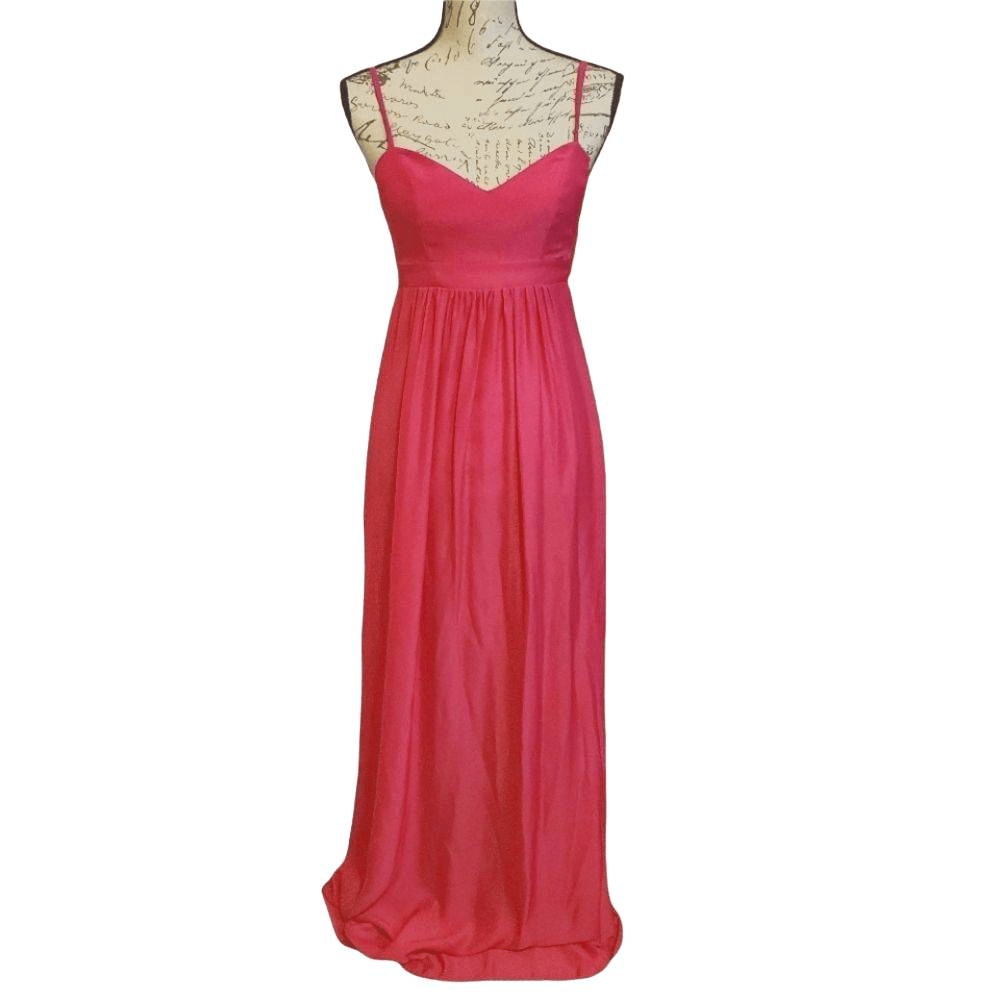 coco red dress lady Coco Bias Dress (Cherry Linen Blend) – Gretel Lane main image 1