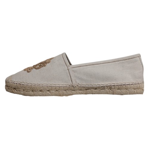 DOLCE & GABBANA Shoes Beige Canvas Embroidered Slip On Espadrilles EU42 / US9 - Picture 5 of 9