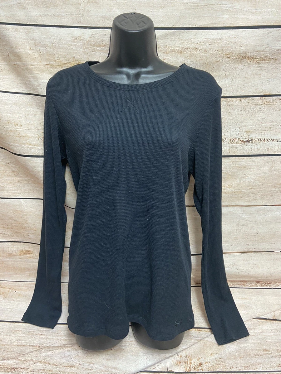 Under Armour All Season Gear Long Sleeve Thermal Shirt Size Large Womens  Black L