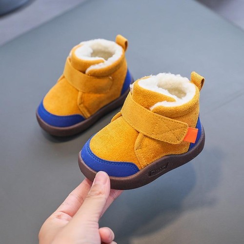 Toddler Baby Boots Winter Boy Girl Warm Baby Snow Plush Soft Bottom Infant Shoes - Picture 3 of 19