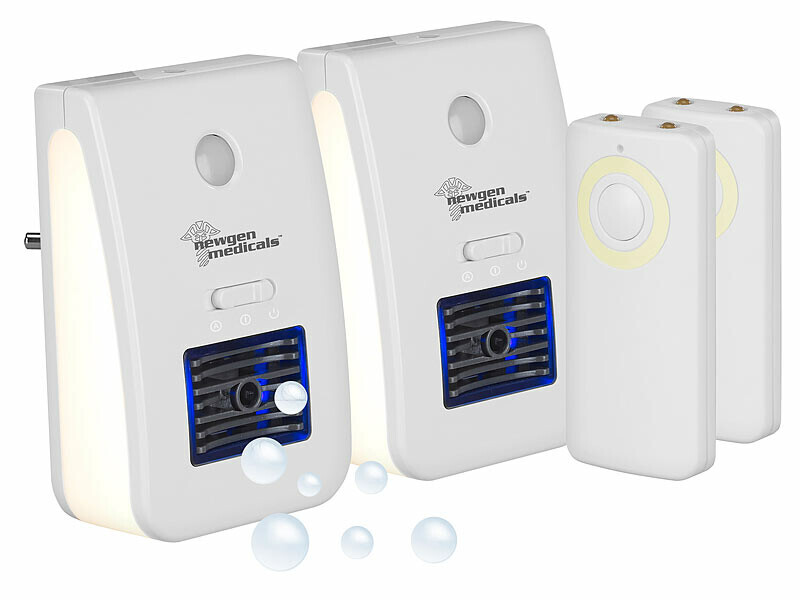 Veilleuses télécommandées ioniseur LR-20 Newgen Medicals anti odeur