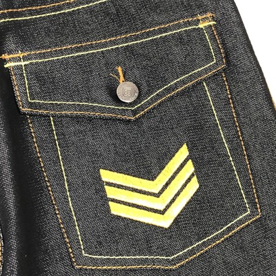 VTG Hip Hop B-Boy Denim Jeans Pants MJ Collection Boys Size 14 Embroidered