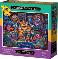 Gaming Monsters 300 Piece Jigsaw Puzzle Dowdle New