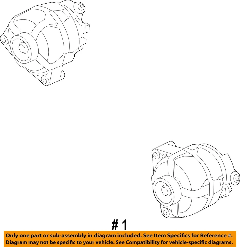Alternador 125 AMP PN:0124425035 Dually OEM 2007 2014 Chevrolet Silverado 3500 - Imagem 4 de 4