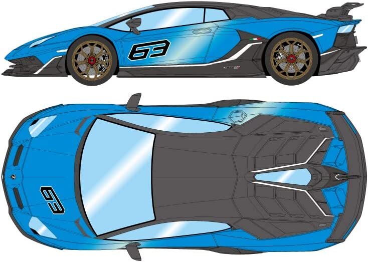 EIDOLON 1/18 Lamborghini Aventador SVJ 63 2018 Blu Nethans
