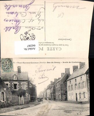 642367,Saint-Sauveur-Lendelin Manche Bas du Bourg Route de Coutances France