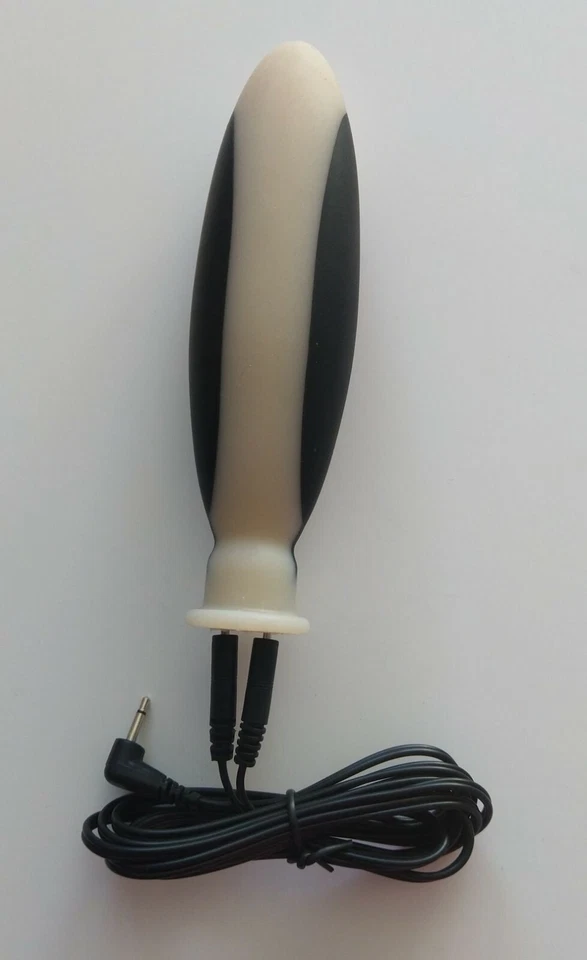 Sonda anal / vaginal grande silicona corriente de estímulo bipolar E-STIM ESTIM TENS EROSTEK
