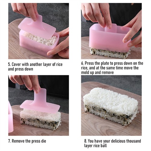 Kitchen Sushi Mold Spam Musubi Mold Onigiri Rice Ball Bento Press Maker Mould AU - Picture 10 of 12
