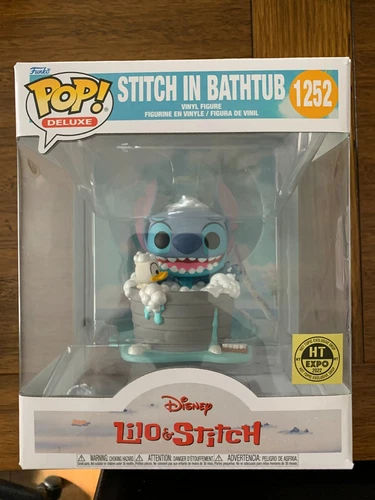 Funko Pop Deluxe Disney Stitch in Bathtub #1252 2022 Hot Topic Expo Exclusive