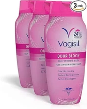 Vagisil Odor Block Daily Intimate Feminine Wash Gynecologist Tested 12 oz x 3 pc