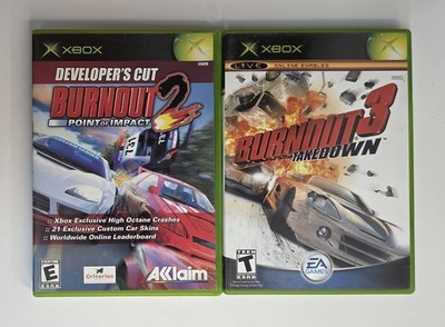 Xbox Lot of 2 - Burnout 2: Point of Impact Developer's Cut & Burnout 3: Takedown