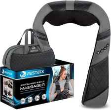 RESTECK Massagers for Neck and Back with Heat - Deep Tissue 3D Kneading Pillow