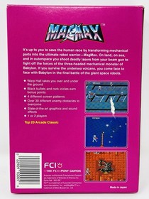 MAGMAX Authentic Nintendo 1988 NES CIB Complete Video Game, Box And Manual