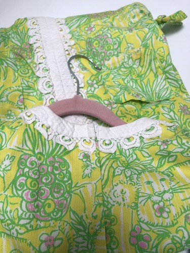 Lilly Pulitzer Mini Classic Shift Dress Pineapple Print Lined Girls Size 6 - Picture 5 of 6