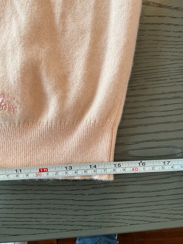 Burberry London Women’s Pale Orange Sweater Petite Medium. - 第 12/12 張圖片
