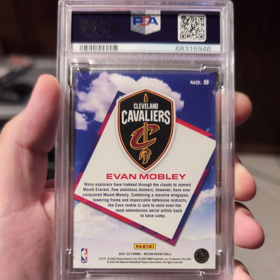 2021-22 Recon Evan Mobley Sky's The Limit Rookie RC #9 Cavaliers PSA 10 - Image 2 of 2