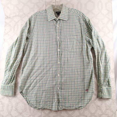 Vineyard Vines On The Go OTG Performance Button Up Shirt Mens Medium Red Plaid
