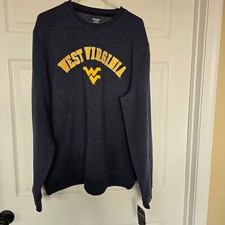 West Virginia Mountaineers Men's Captivating Pullover Sweatshirt Blue Sz XL NWT